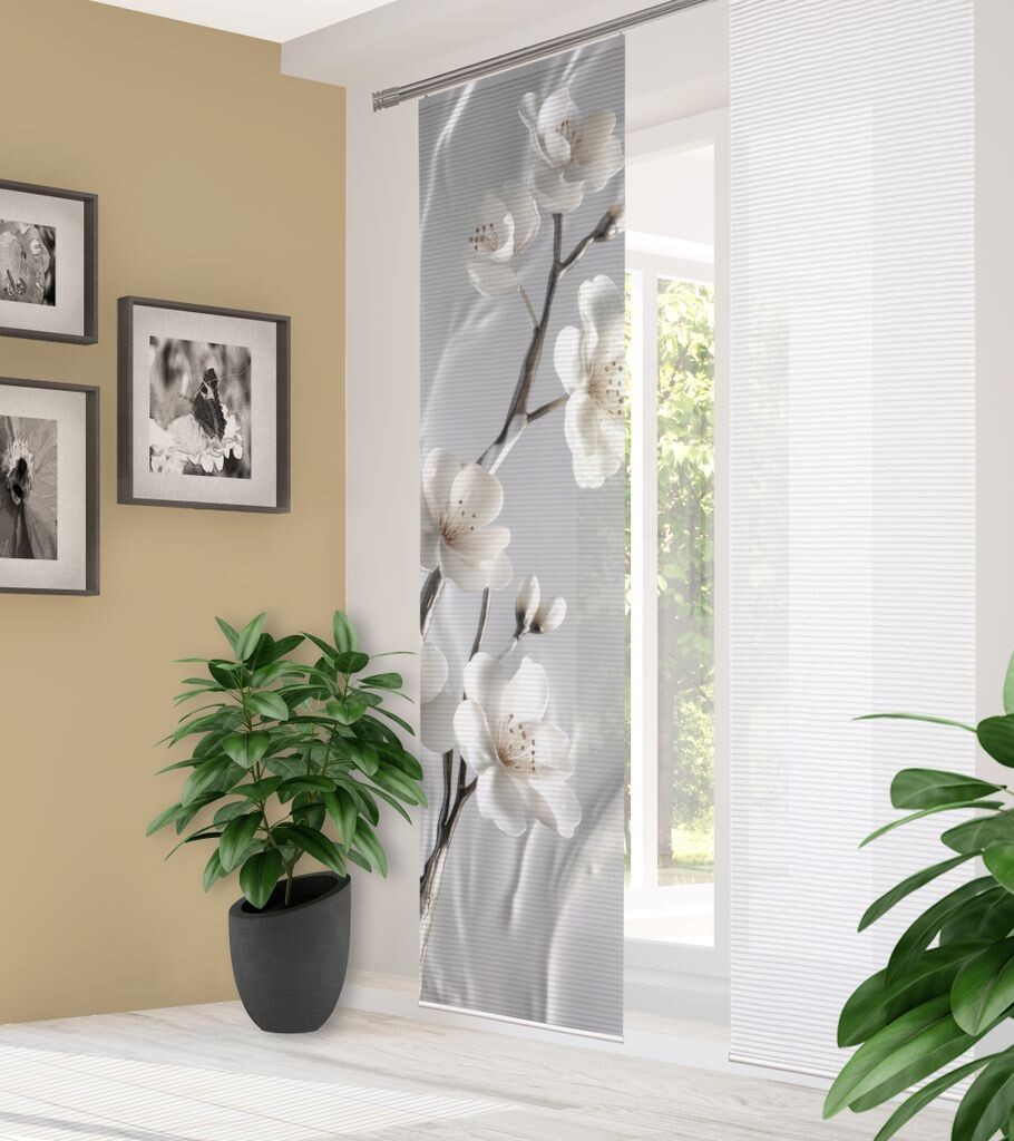 HOME in green Раздвижная штора LAIRA из переработанного полиэстера, 245x60 см, цветочный принт
HOME in green Раздвижная штора LAIRA из переработанного полиэстера, 245x60 см, цветочный принт