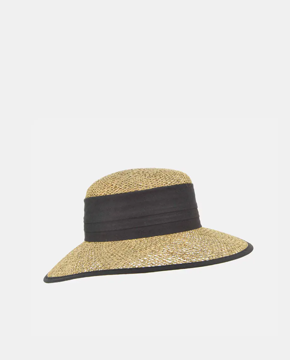Шляпа-клош из натуральных волокон с лентой и контрастной окантовкой в черном цвете Seeberger, бежевый
Шляпа-клош из натуральных волокон с лентой и контрастной окантовкой в черном цвете Seeberger, бежевый