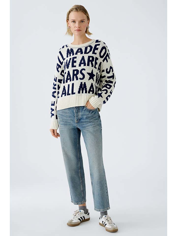 Пуловер Oui Pullover, цвет Creme/Dunkelblau
Пуловер Oui Pullover, цвет Creme/Dunkelblau