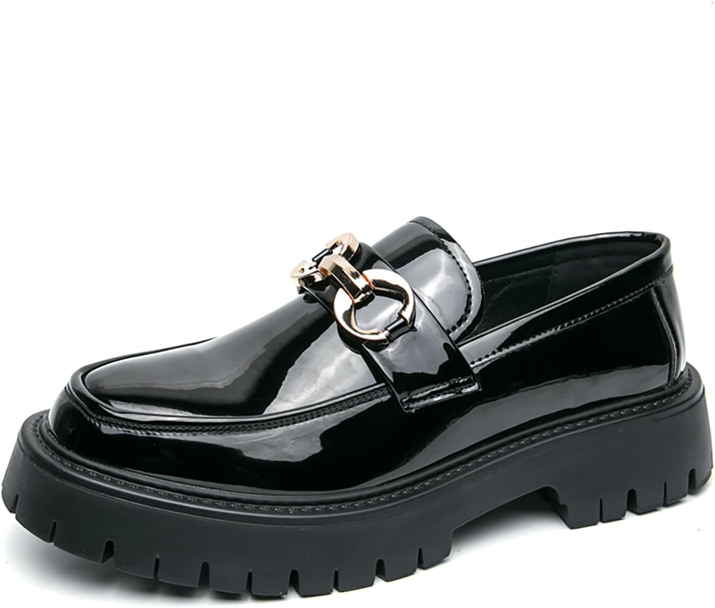 Мужские лаковые слипоны на платформе с круглым носком и металлическим декором, противоскользящей подошвой, для делового и повседневного использования, офисных вечеринок Forevercan, черный
Мужские лаковые слипоны на платформе с круглым носком и металлическим декором, противоскользящей подошвой, для делового и повседневного использования, офисных вечеринок Forevercan, черный