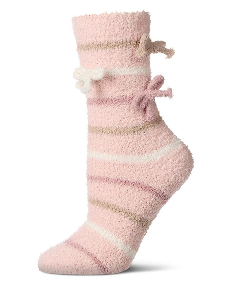 Женские очень мягкие нескользящие носки с тройным бантом MeMoi, Rose
Женские очень мягкие нескользящие носки с тройным бантом MeMoi, Rose