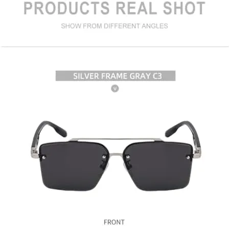 HaoLMi - Женские винтажные солнцезащитные очки в стиле панк, солнцезащитные очки с защитой от УФ-излучения UV400, Мужские полуободковые солнцезащитные очки, 2
HaoLMi - Женские винтажные солнцезащитные очки в стиле панк, солнцезащитные очки с защитой от УФ-излучения UV400, Мужские полуободковые солнцезащитные очки, 2