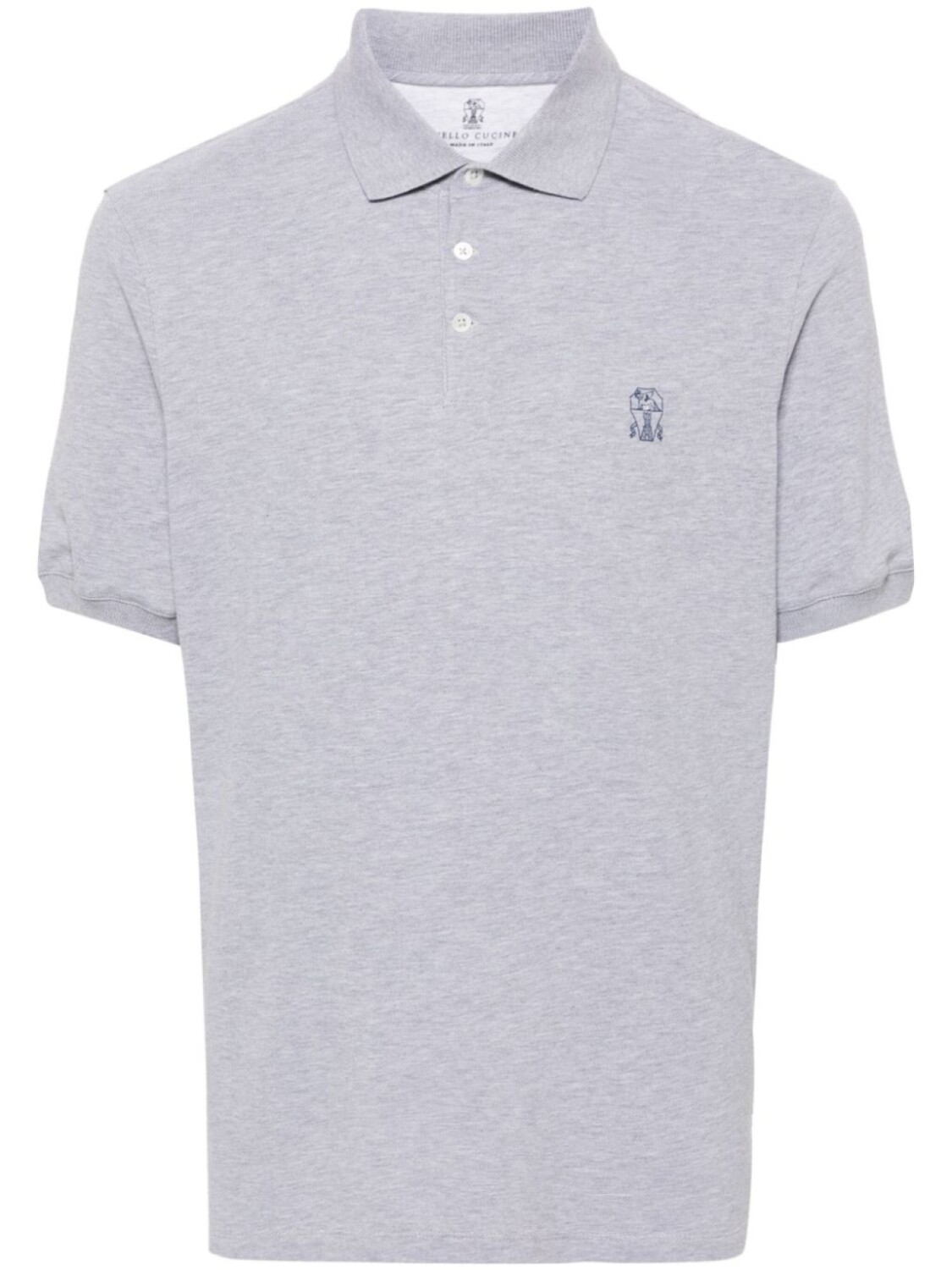 Brunello Cucinelli рубашка поло с логотипом, серый
Brunello Cucinelli рубашка поло с логотипом, серый