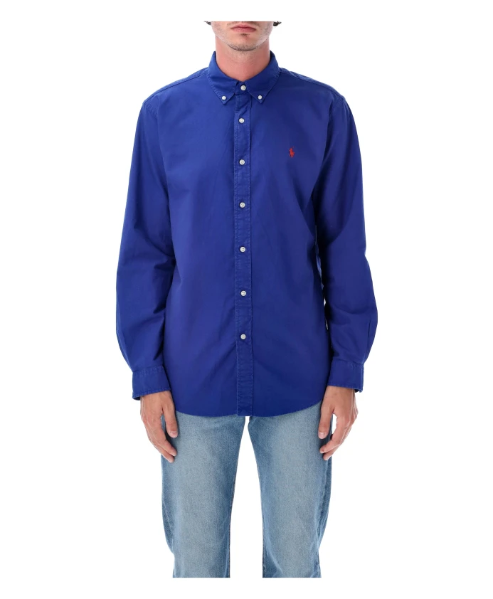 Повседневная хлопковая рубашка зеленого цвета Polo Ralph Lauren, синий
Повседневная хлопковая рубашка зеленого цвета Polo Ralph Lauren, синий