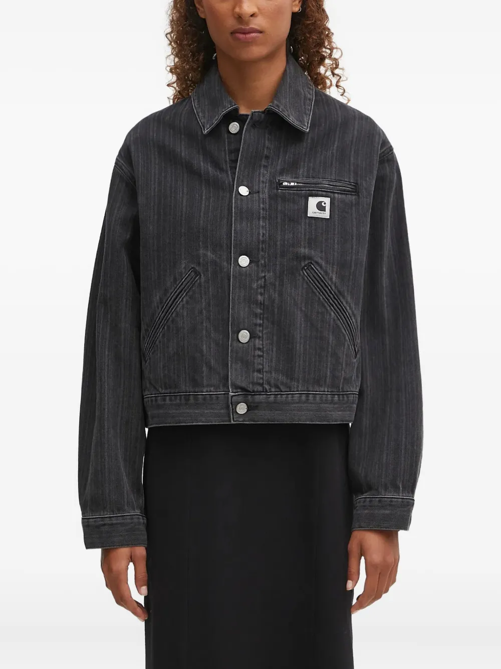 Джинсовая куртка с карманом на молнии CARHARTT WIP, черный
Джинсовая куртка с карманом на молнии CARHARTT WIP, черный