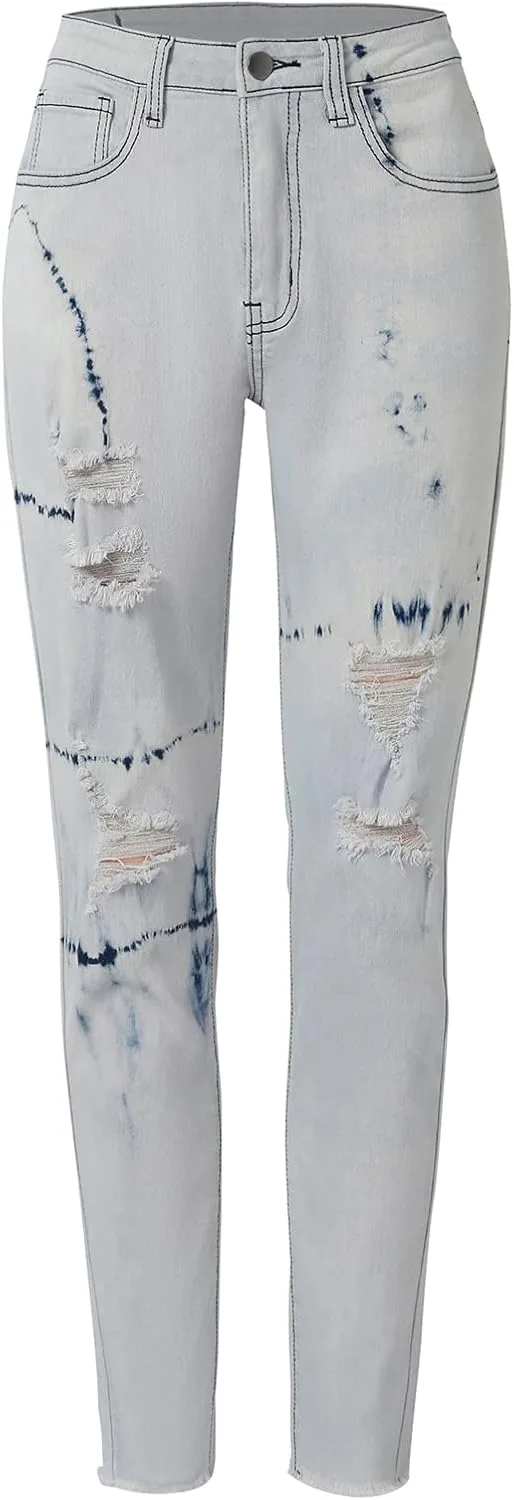 Женские джинсы Skinny Fit с потертостями и разрывами
Женские джинсы Skinny Fit с потертостями и разрывами