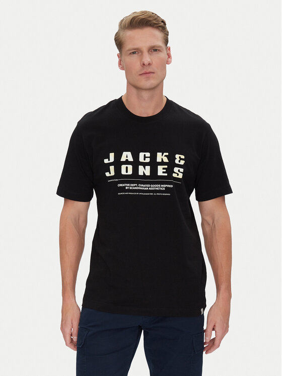 Футболка свободного кроя Recharge 12274716 Jack&Jones, черный 
Футболка свободного кроя Recharge 12274716 Jack&Jones, черный