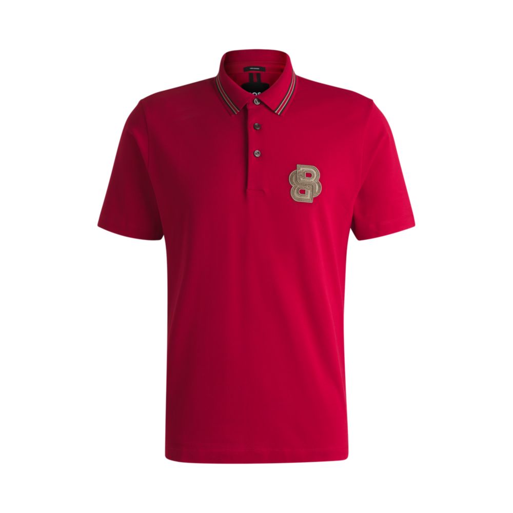 X Рубашка поло из мерсеризованного хлопка «Сотворение богов» BOSS, красный
X Рубашка поло из мерсеризованного хлопка «Сотворение богов» BOSS, красный