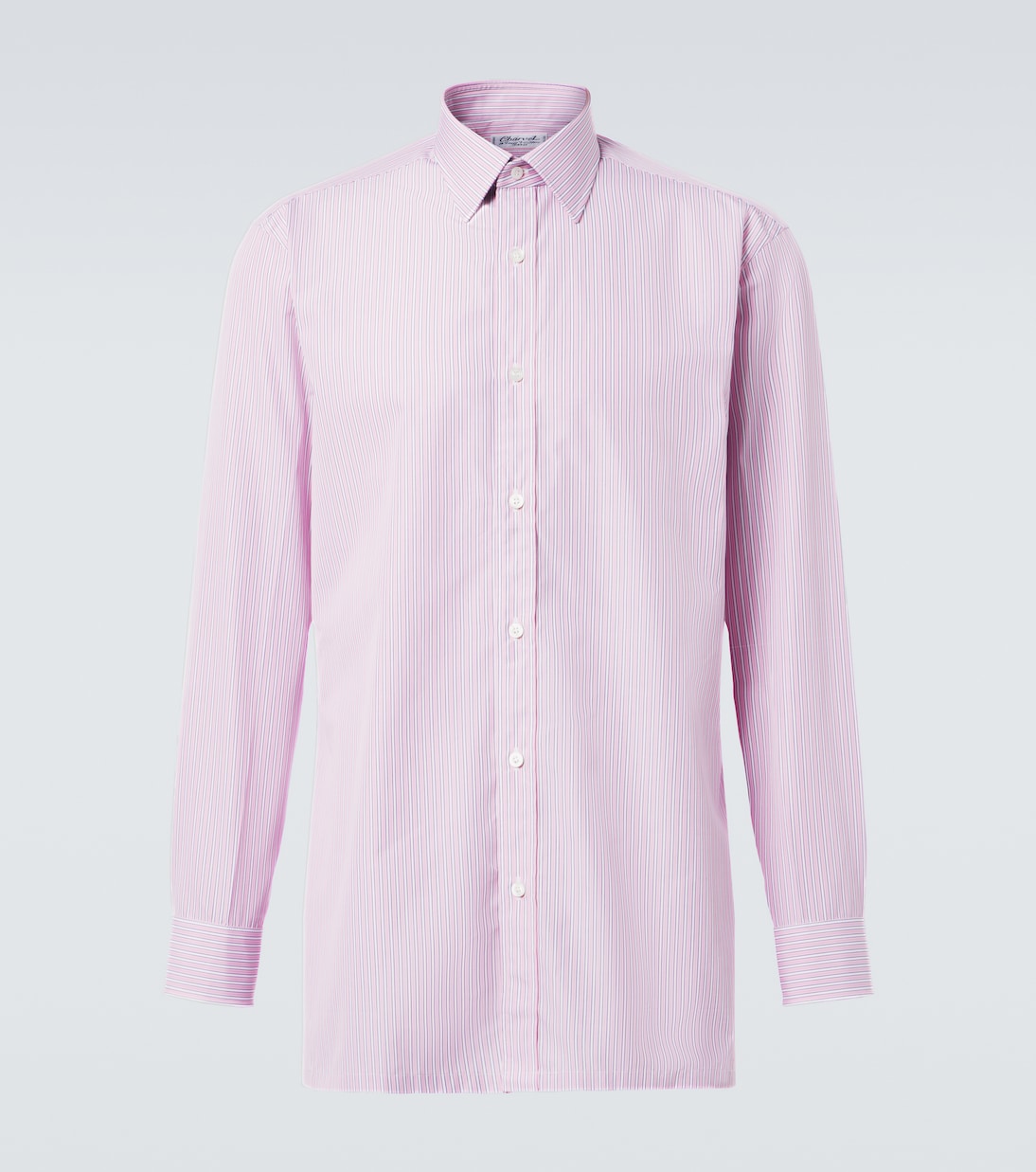 Полосатая хлопковая поплиновая рубашка Charvet, Red With White Blue Stripe
Полосатая хлопковая поплиновая рубашка Charvet, Red With White Blue Stripe