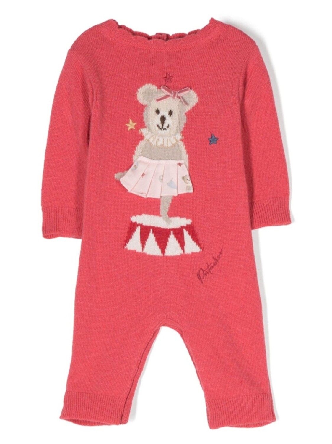 Ромпер вязки интарсия с вышитым логотипом Patachou, розовый
Ромпер вязки интарсия с вышитым логотипом Patachou, розовый