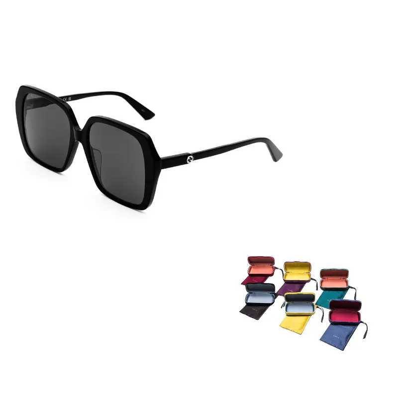 GUCCI Женские солнцезащитные очки квадратной формы ацетатные с логотипом на дужках, 001
GUCCI Женские солнцезащитные очки квадратной формы ацетатные с логотипом на дужках, 001