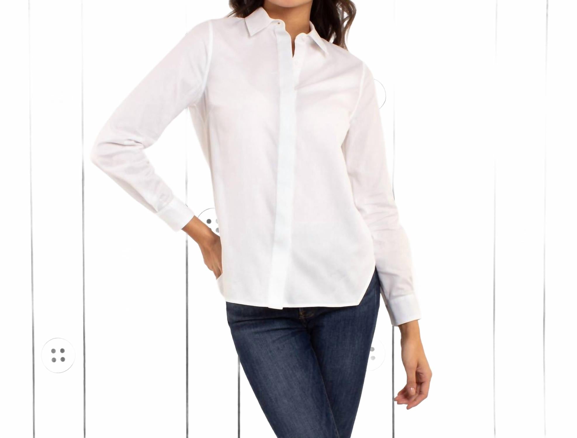 Рубашка-трапеция белоснежного цвета Thirteen Seven
Рубашка-трапеция белоснежного цвета Thirteen Seven