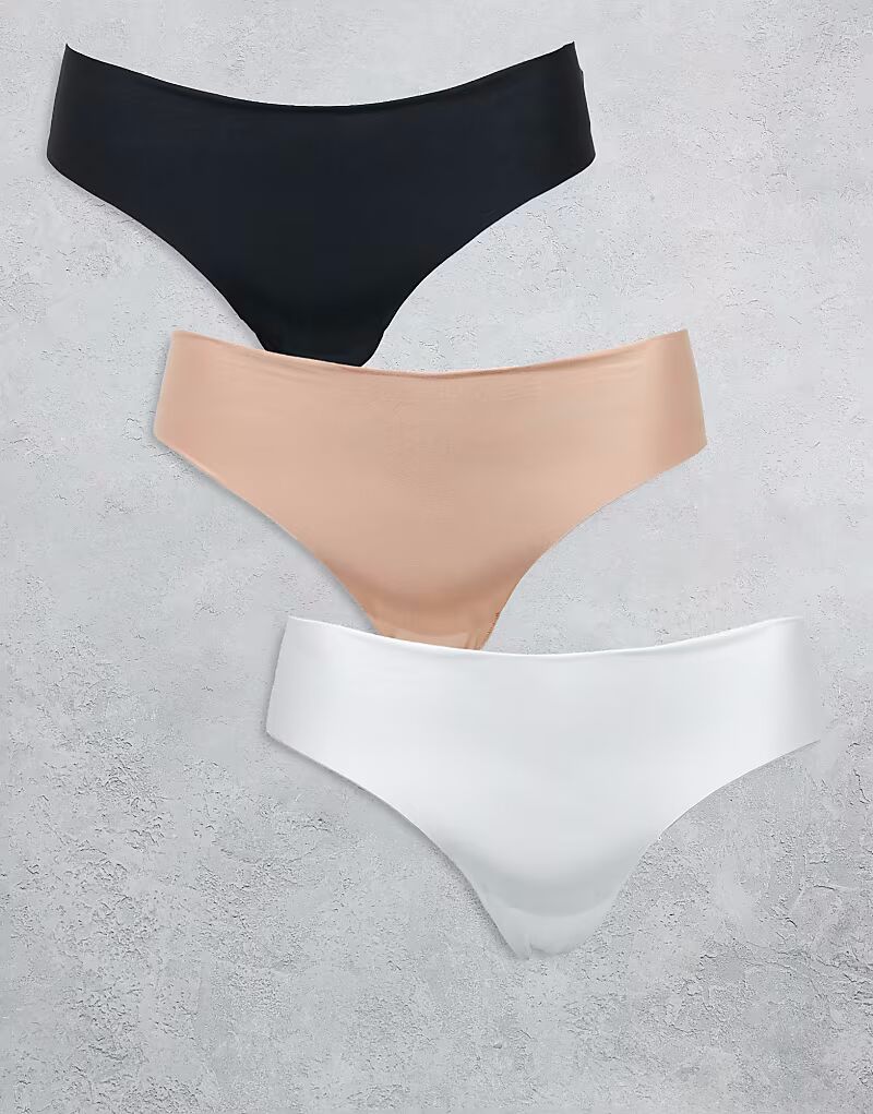 ASOS DESIGN Curve, 3 пары трусиков-стрингов без VPL и кружева, черного, белого и бежевого цветов ASOS Curve
ASOS DESIGN Curve, 3 пары трусиков-стрингов без VPL и кружева, черного, белого и бежевого цветов ASOS Curve