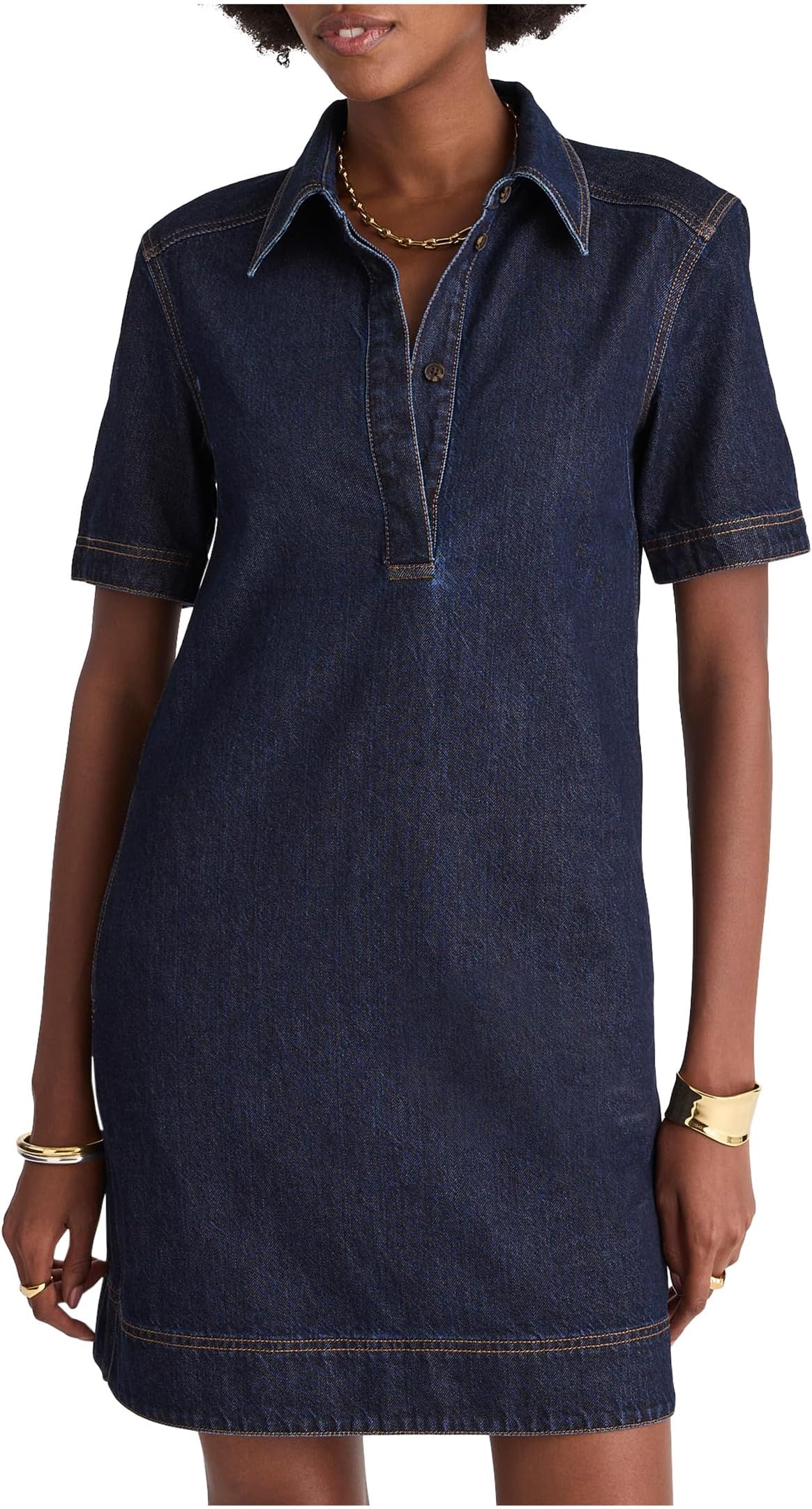 Женское джинсовое мини-платье с короткими рукавами и помповерами Madewell, Rinse Wash
Женское джинсовое мини-платье с короткими рукавами и помповерами Madewell, Rinse Wash