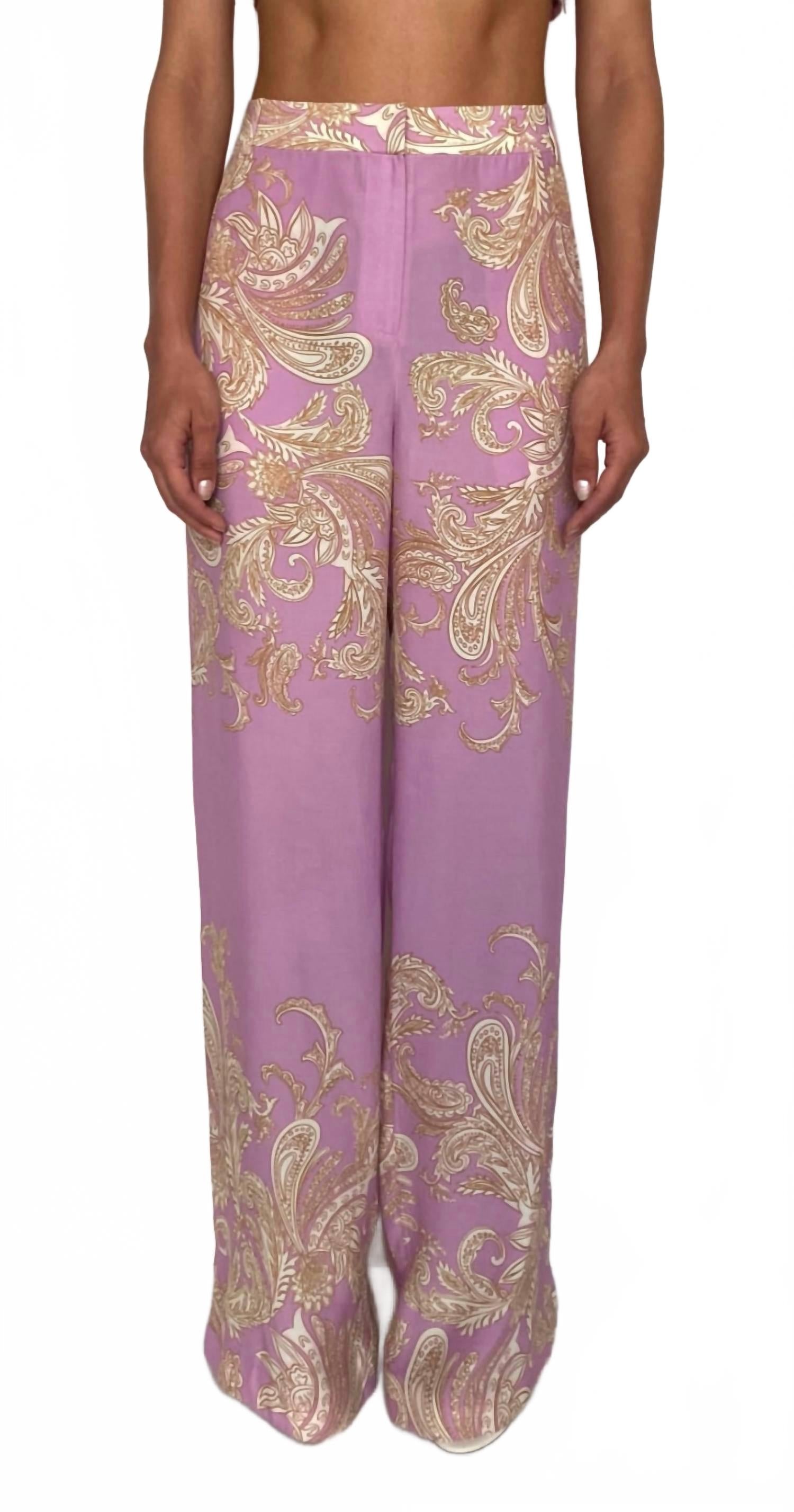 Джиа Криповые Брюки в сиреневом Hemant & Nandita
Джиа Криповые Брюки в сиреневом Hemant & Nandita