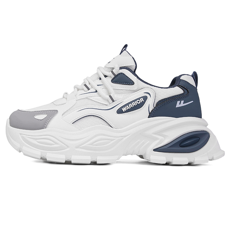 Износостойкие, легкие, нескользящие, низкие, массивные кроссовки для мужчин WARRIOR, Beige Dark Blue
Износостойкие, легкие, нескользящие, низкие, массивные кроссовки для мужчин WARRIOR, Beige Dark Blue