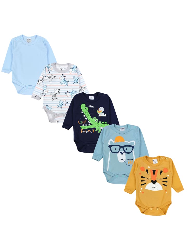 TupTam Детские бодики с длинными рукавами для мальчиков, комплект из 5 штук, сине-желтые
TupTam Детские бодики с длинными рукавами для мальчиков, комплект из 5 штук, сине-желтые