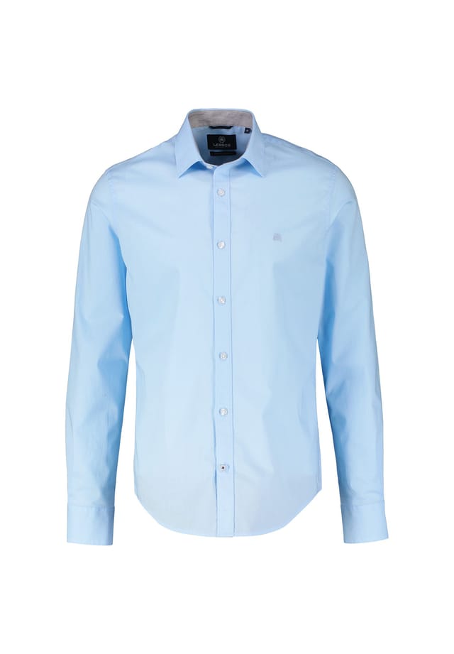Базовая рубашка из поплина с воротником-стойкой Lerros, голубой
Базовая рубашка из поплина с воротником-стойкой Lerros, голубой
