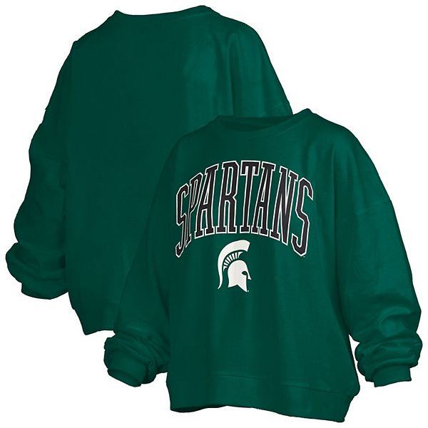 Женский зеленый свитшот Michigan State Spartans Janise с арочным логотипом, оверсайз Pressbox
Женский зеленый свитшот Michigan State Spartans Janise с арочным логотипом, оверсайз Pressbox