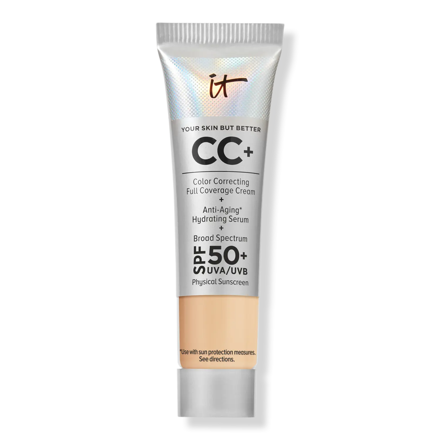 Мини-CC+ крем с SPF 50+ IT Cosmetics, Medium (medium with neutral yellow undertones)
Мини-CC+ крем с SPF 50+ IT Cosmetics, Medium (medium with neutral yellow undertones)