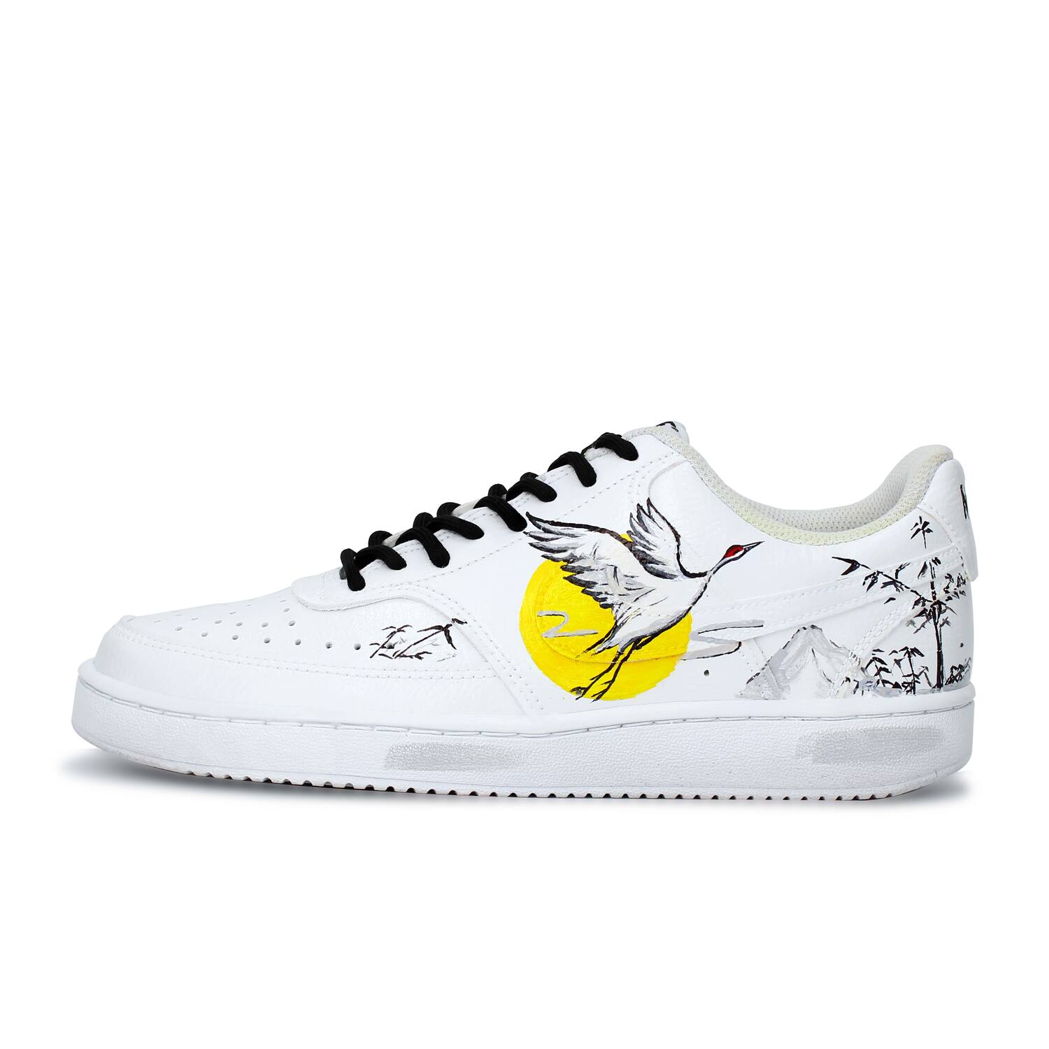 Легкие и дышащие низкие скейтбордские кроссовки мужские черно-бело-желтые Nike
Легкие и дышащие низкие скейтбордские кроссовки мужские черно-бело-желтые Nike