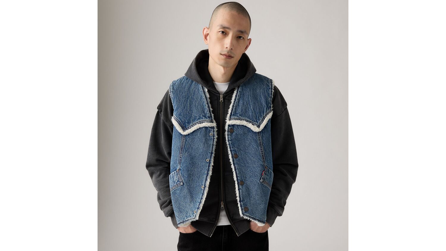 Жилет Western Denim Sherpa Levi's, Sky Desert - Medium Wash
Жилет Western Denim Sherpa Levi's, Sky Desert - Medium Wash