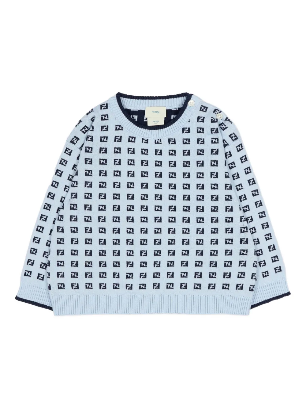 Свитшот с логотипом Fendi Kids, синий
Свитшот с логотипом Fendi Kids, синий