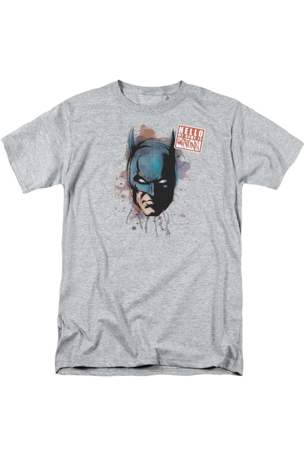 Футболка с коротким рукавом для взрослых Batman Hello Gildan, цвет athletic heather 
Футболка с коротким рукавом для взрослых Batman Hello Gildan, цвет athletic heather