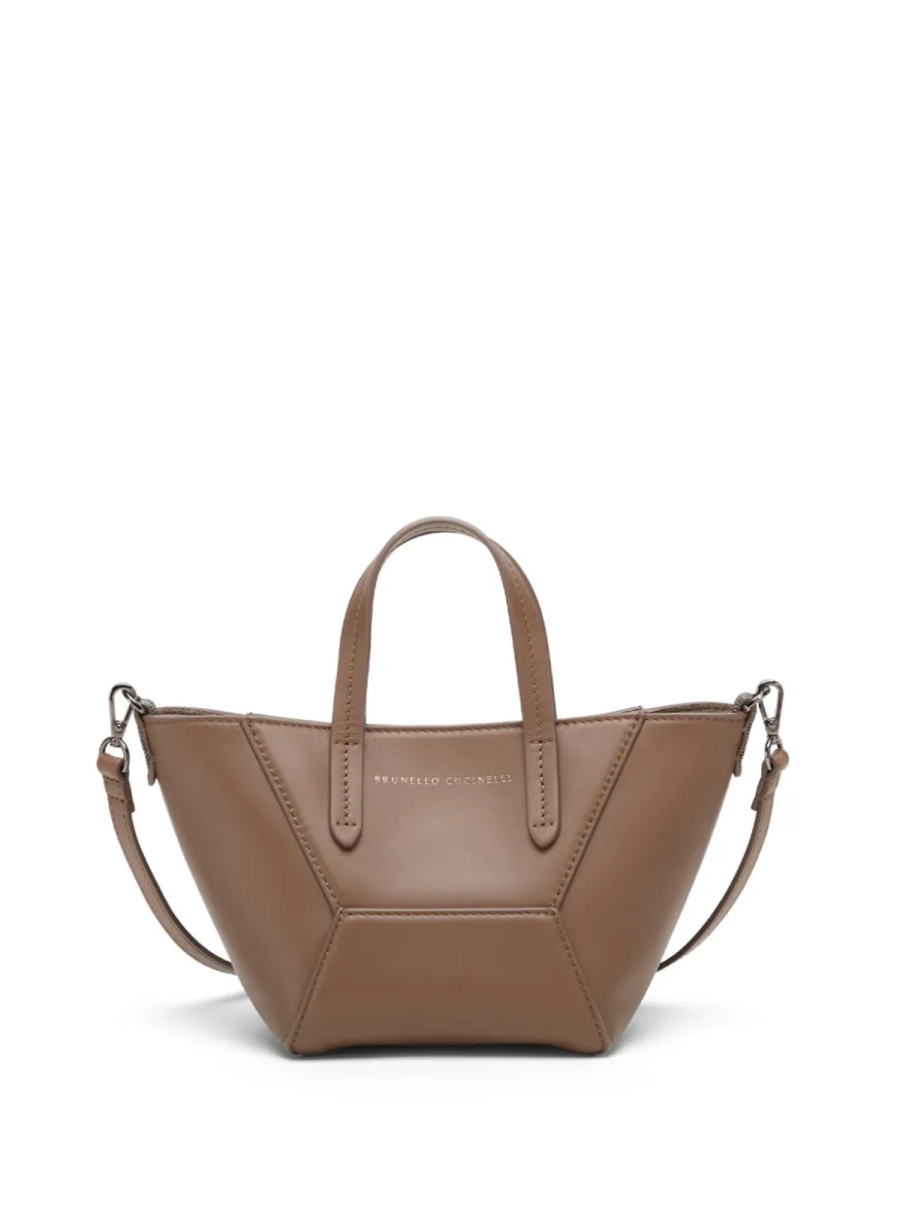 Кожаная сумка-тоут Brunello Cucinelli, коричневый
Кожаная сумка-тоут Brunello Cucinelli, коричневый
