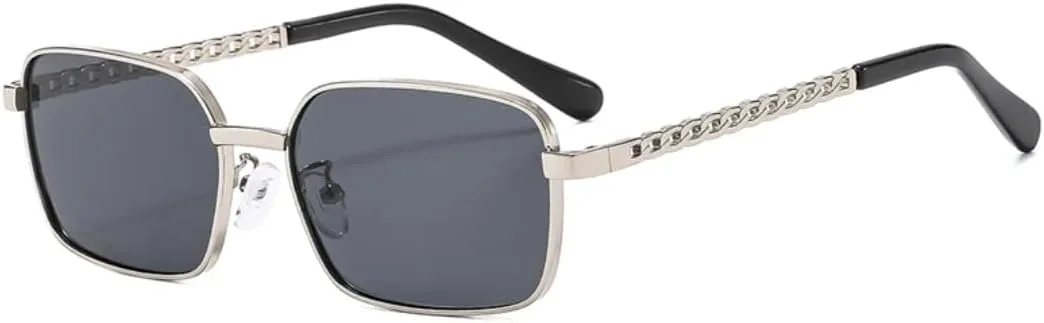 Ретро-солнцезащитные очки в металлической оправе для женщин и мужчин, с прозрачными линзами Ocean и защитой от УФ-излучения UV400. Модный тренд TVTBBVV, Silver Gray
Ретро-солнцезащитные очки в металлической оправе для женщин и мужчин, с прозрачными линзами Ocean и защитой от УФ-излучения UV400. Модный тренд TVTBBVV, Silver Gray