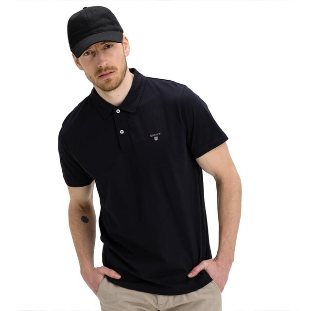 Мужские рубашки поло с коротким рукавом Gant, черный
Мужские рубашки поло с коротким рукавом Gant, черный