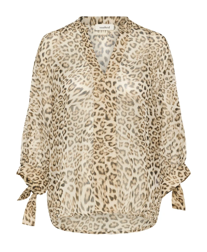 Блузка оверсайз с леопардовым принтом и рукавами 3/4 Soaked In Luxury, коричневый
Блузка оверсайз с леопардовым принтом и рукавами 3/4 Soaked In Luxury, коричневый