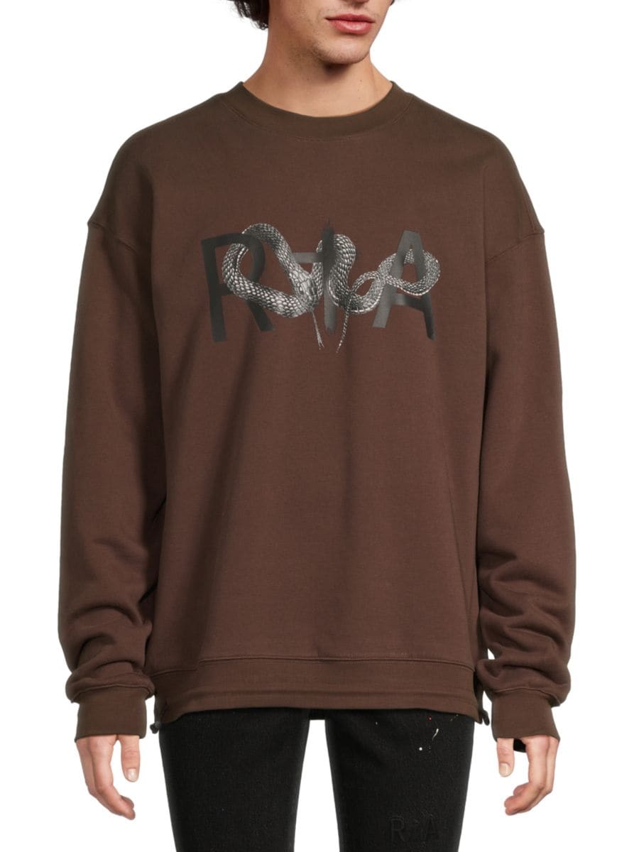 Хлопковая толстовка с логотипом RTA, коричневый
Хлопковая толстовка с логотипом RTA, коричневый
