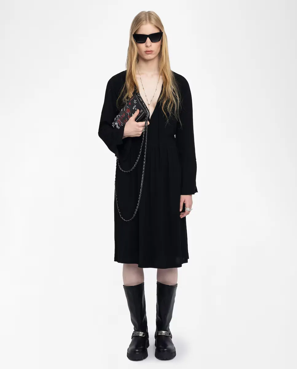 Миди-платье Rinas с длинными рукавами Zadig & Voltaire, черный
Миди-платье Rinas с длинными рукавами Zadig & Voltaire, черный