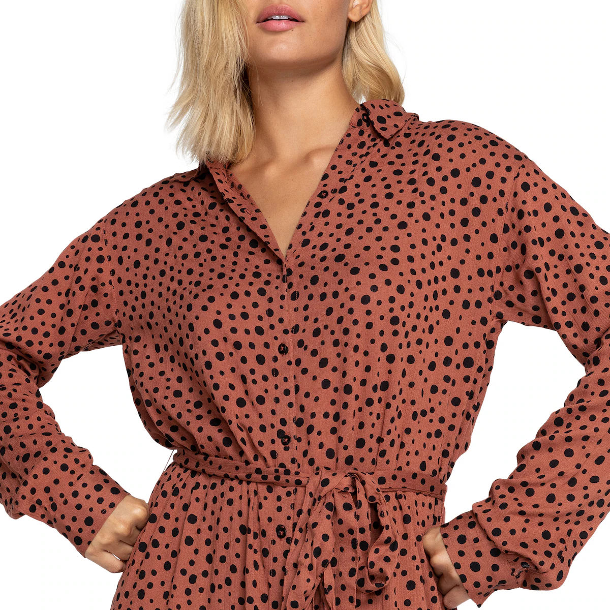 Женское платье First Kiss Billabong, коричневый 
Женское платье First Kiss Billabong, коричневый