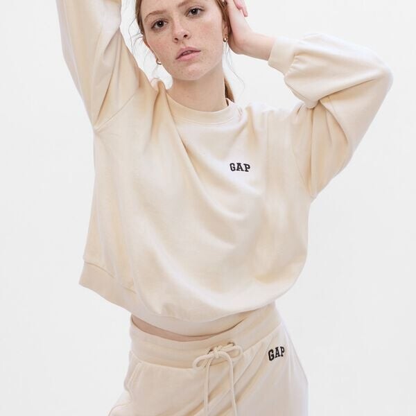 Толстовка свободного кроя с вышитым логотипом Gap, белый
Толстовка свободного кроя с вышитым логотипом Gap, белый
