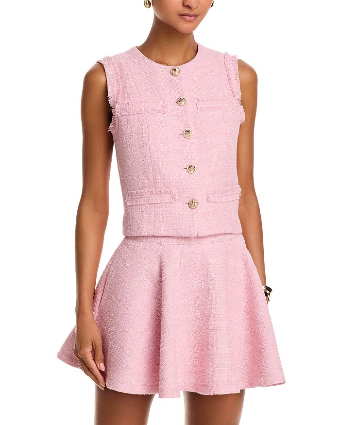 Твидовый жилет свободного кроя - эксклюзив AQUA, розовый
Твидовый жилет свободного кроя - эксклюзив AQUA, розовый