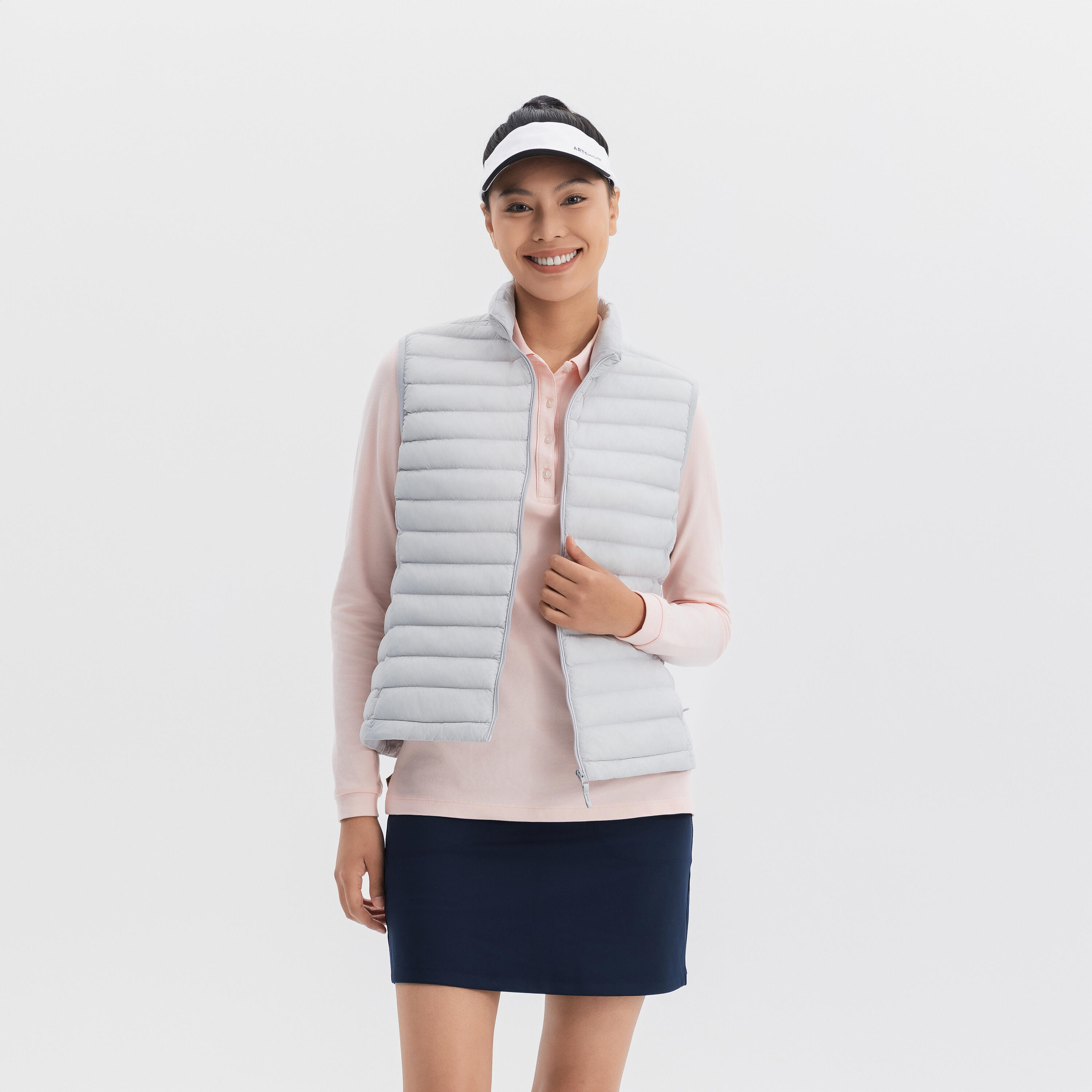 Женская безрукавка для гольфа Inesis MW500 серая
Женская безрукавка для гольфа Inesis MW500 серая