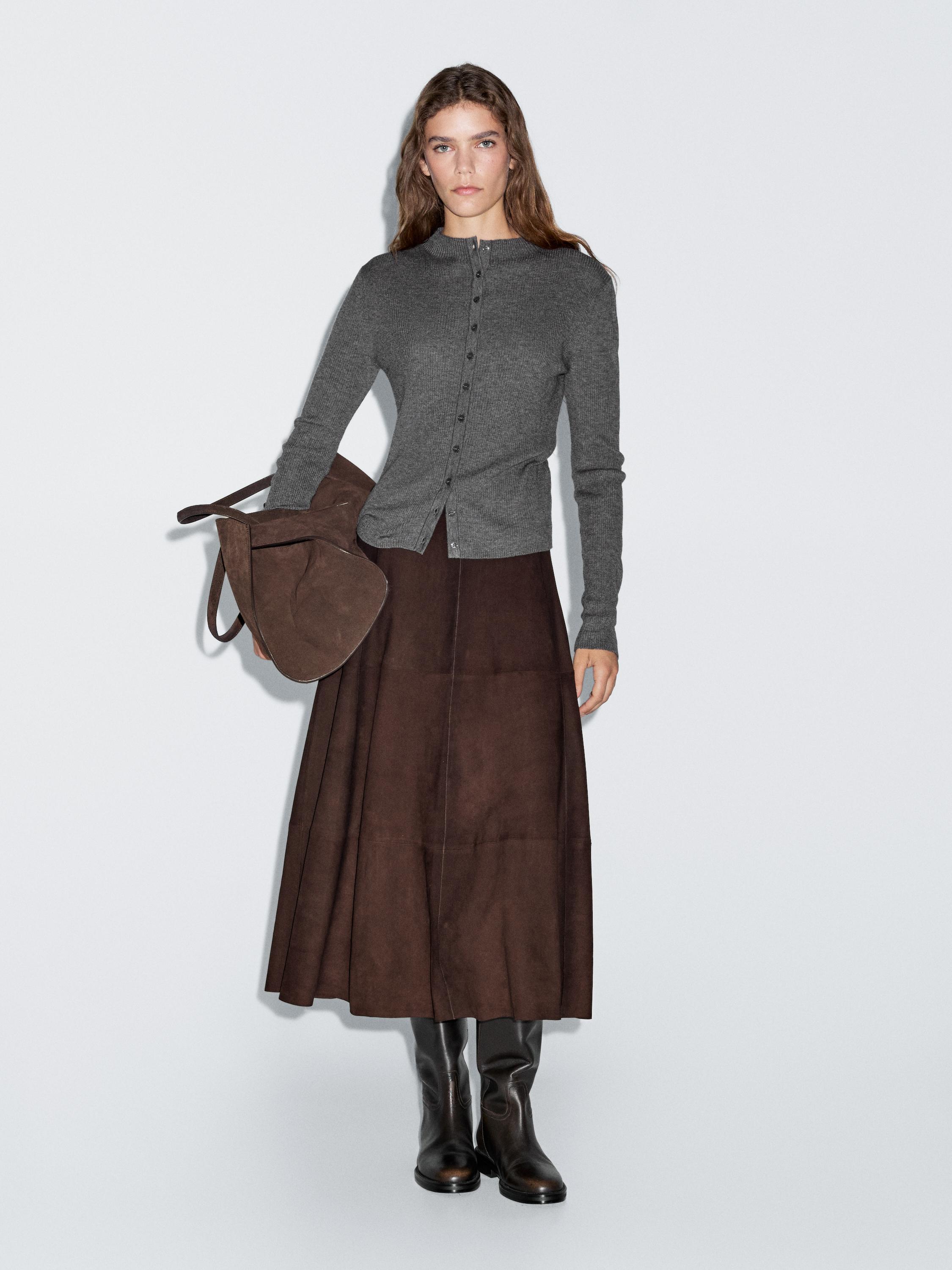 Кардиган из смесовой шерсти в рубчик Massimo Dutti, Medium Grey
Кардиган из смесовой шерсти в рубчик Massimo Dutti, Medium Grey