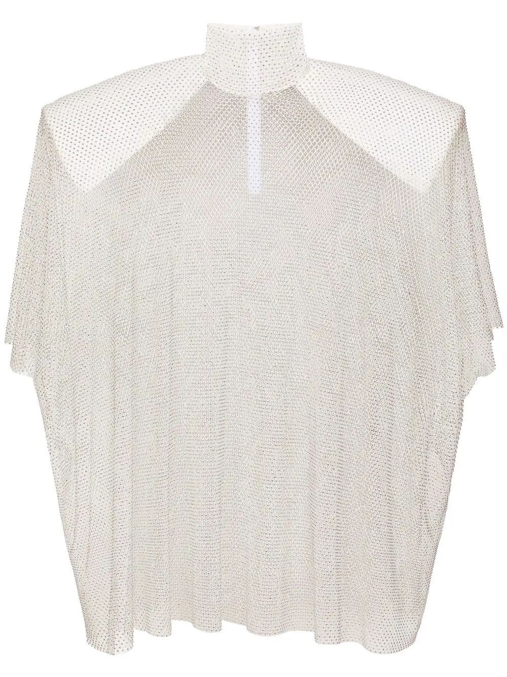 Сетчатая блузка со стразами DOLCE & GABBANA, белый
Сетчатая блузка со стразами DOLCE & GABBANA, белый