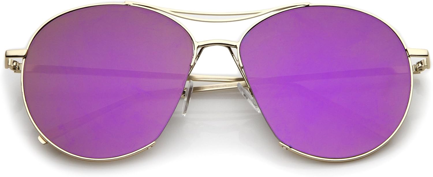Солнцезащитные очки-авиаторы zeroUV с тонкой металлической оправой, полуободковой конструкцией, цветными зеркальными плоскими линзами, диаметр линз 60 мм, Gold / Purple Mirror
Солнцезащитные очки-авиаторы zeroUV с тонкой металлической оправой, полуободковой конструкцией, цветными зеркальными плоскими линзами, диаметр линз 60 мм, Gold / Purple Mirror