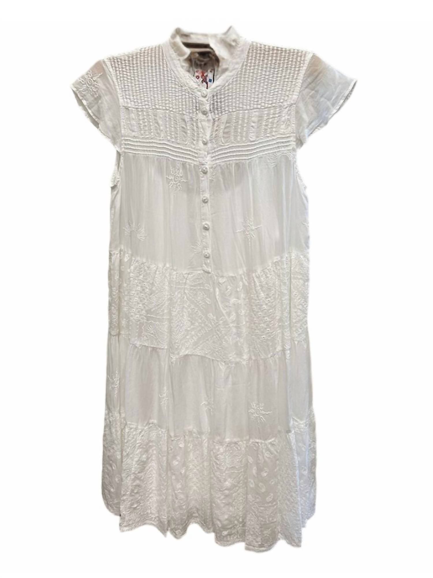 Платье-комбинация Nyana белого цвета Johnny Was
Платье-комбинация Nyana белого цвета Johnny Was