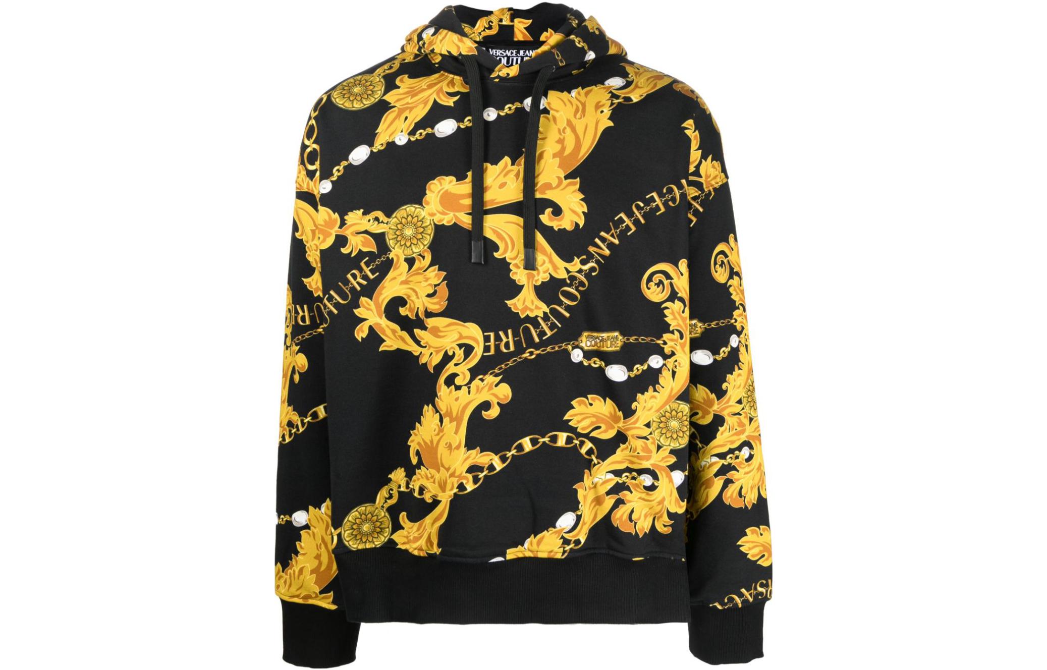 Барокко принт хлопковый худи VERSACE JEANS COUTURE, черный
Барокко принт хлопковый худи VERSACE JEANS COUTURE, черный