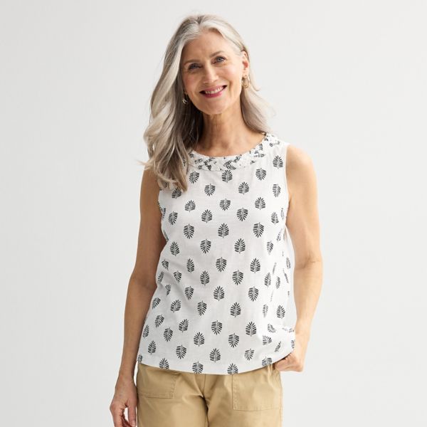 Женский плетеный топ с вырезом Croft & Barrow, цвет white mini palm
Женский плетеный топ с вырезом Croft & Barrow, цвет white mini palm