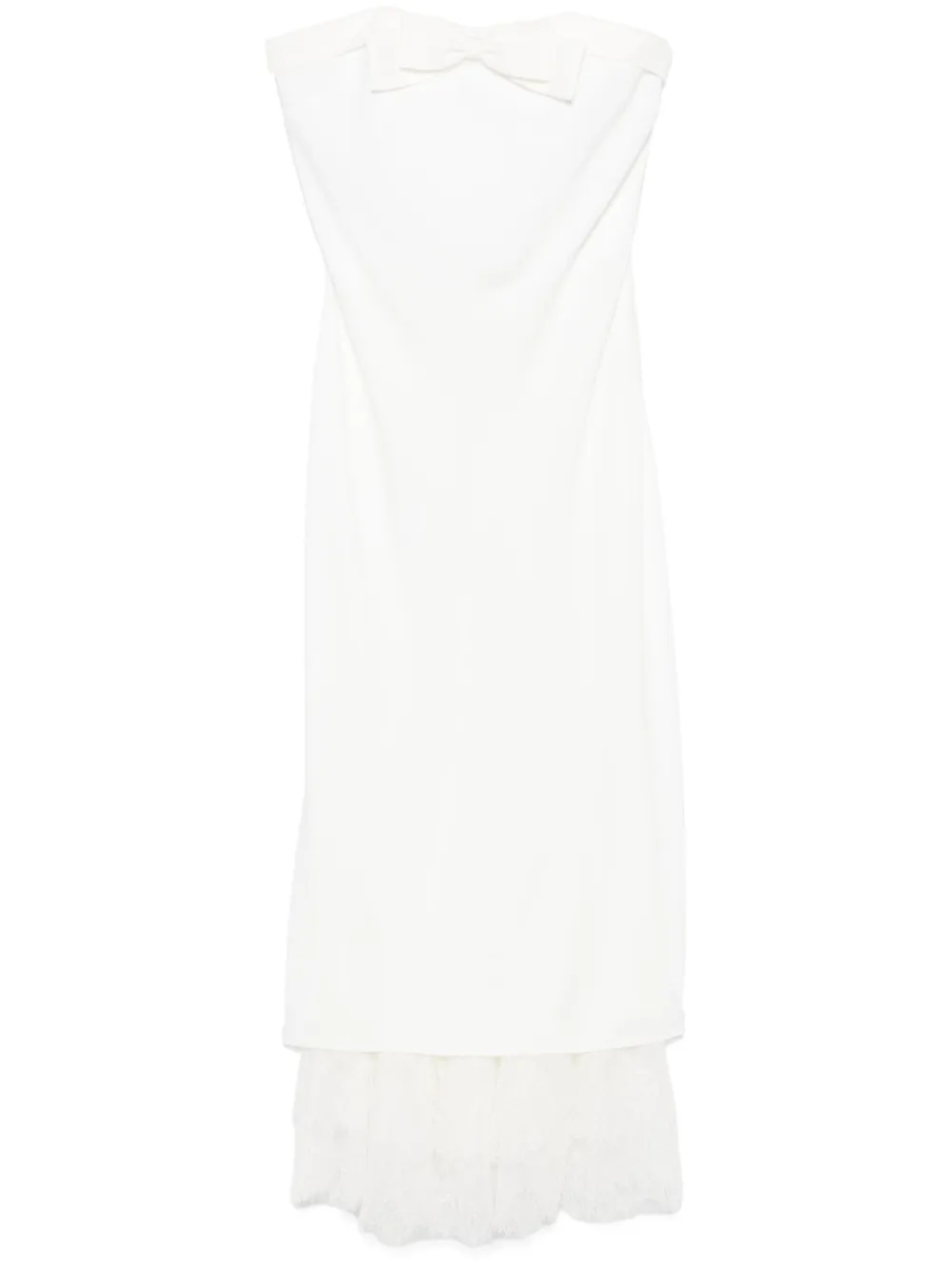 Alessandra Rich платье миди с бантом, белый
Alessandra Rich платье миди с бантом, белый