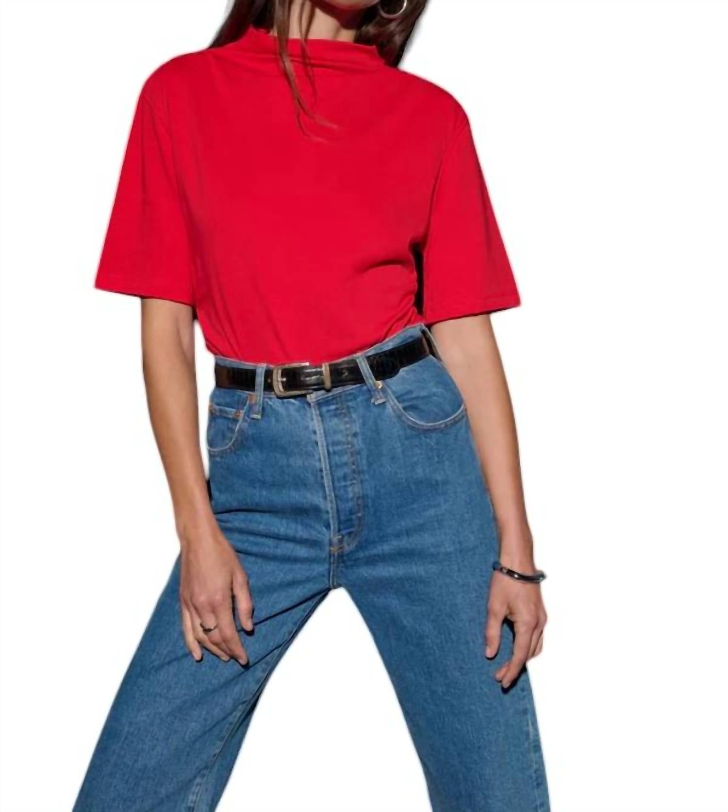 Топ из камышового хлопка красного цвета Nation LTD
Топ из камышового хлопка красного цвета Nation LTD