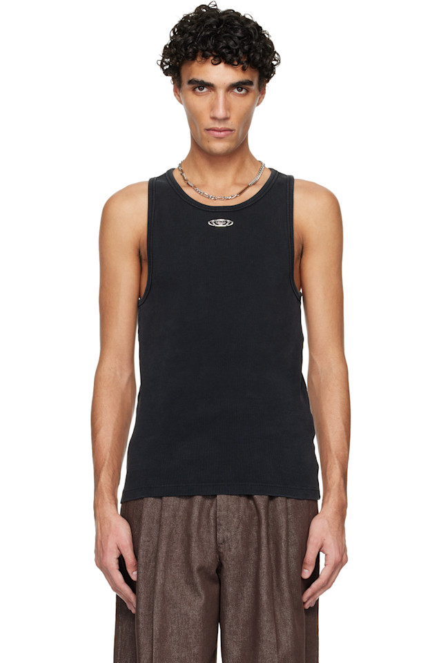 Casablanca Выцветшая ребристая майка
Casablanca Выцветшая ребристая майка