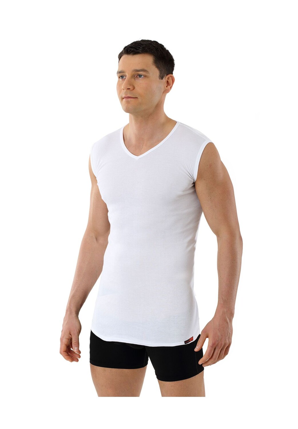 Удлиненная майка из органического материала с V-образным вырезом и без рукавов Albertkreuz
Удлиненная майка из органического материала с V-образным вырезом и без рукавов Albertkreuz