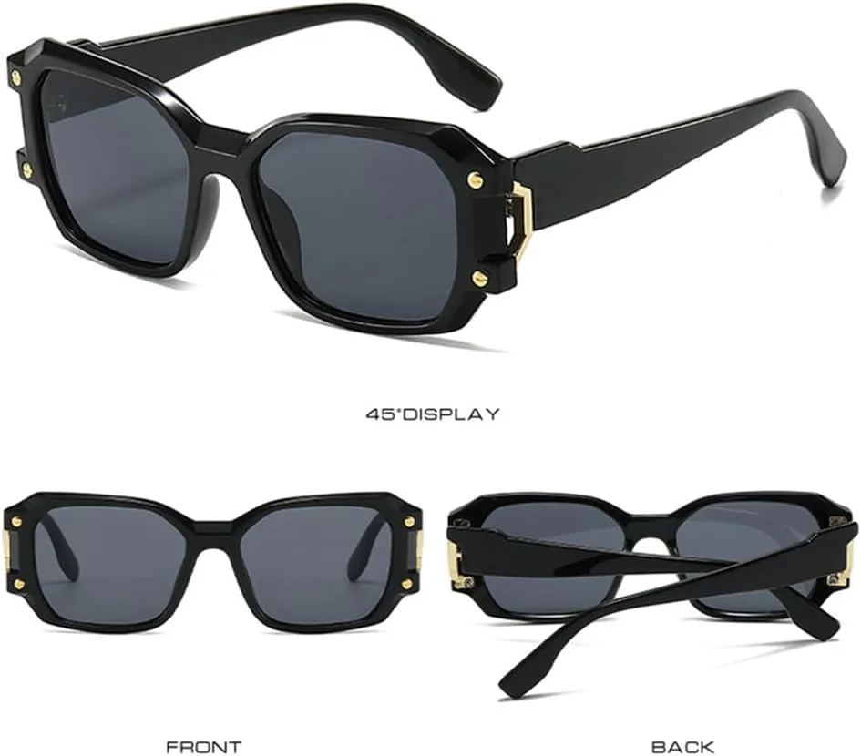 Двухцветные квадратные женские солнцезащитные очки в стиле ретро с заклепками, мужские солнцезащитные очки с защитой от УФ-излучения UV400 LANGSER, White Grey
Двухцветные квадратные женские солнцезащитные очки в стиле ретро с заклепками, мужские солнцезащитные очки с защитой от УФ-излучения UV400 LANGSER, White Grey