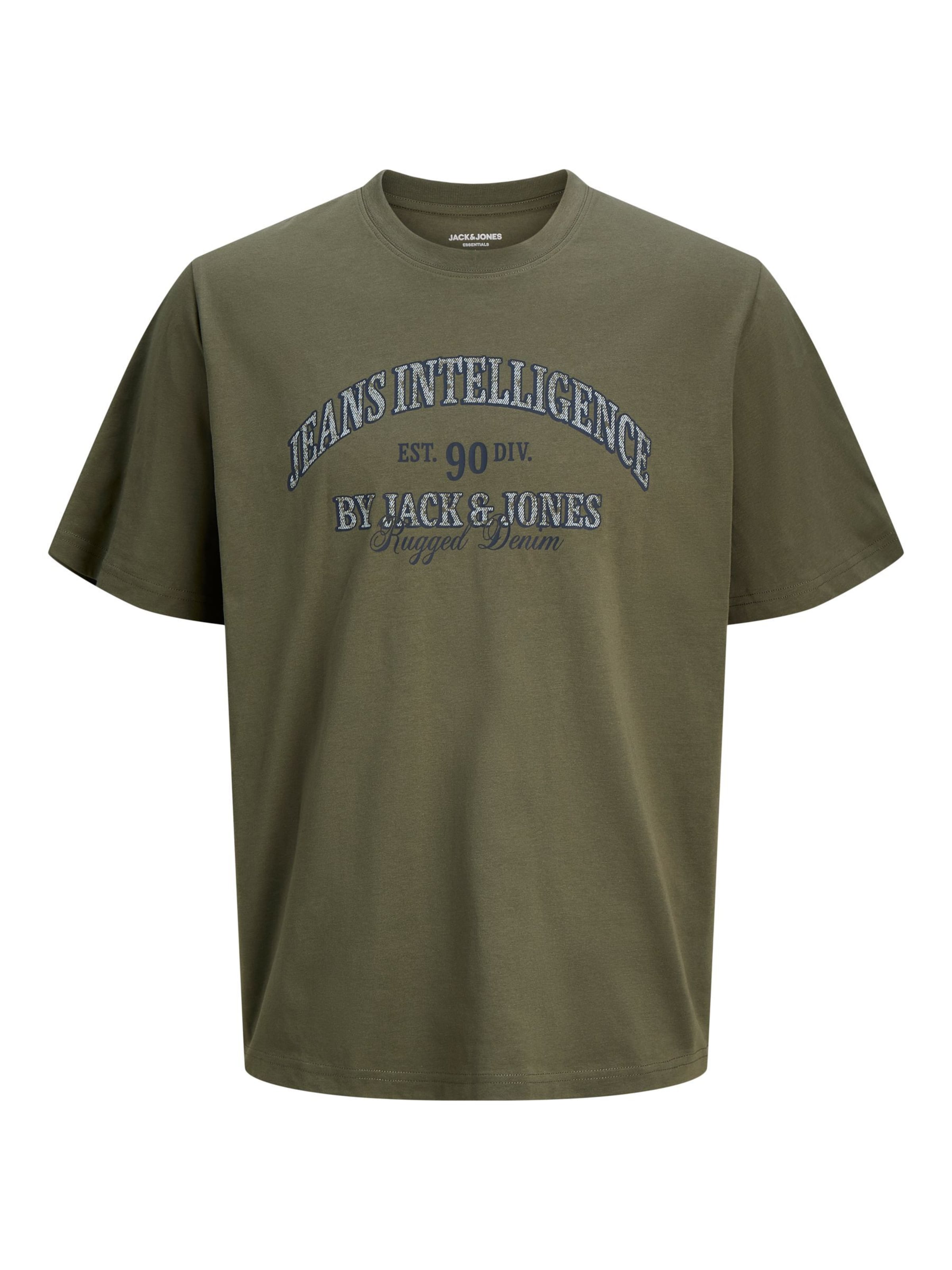 Jack & Jones Plus Футболка 'JJEDenver' в цвете Olive
Jack & Jones Plus Футболка 'JJEDenver' в цвете Olive